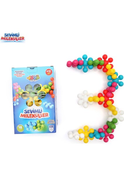 Eğitici ve Eğlenceli Sevimli Moleküller - 18 Parça