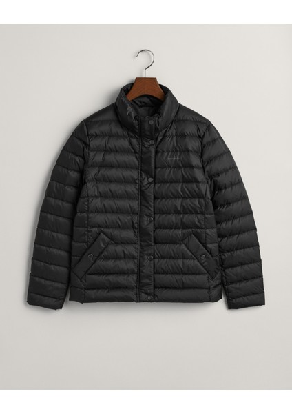 Kadın Siyah Regular Fit Dik Yaka Düz Mont 4700281.5 fırsatları