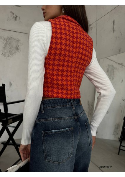 Kazayağı Crop Yelek modelleri