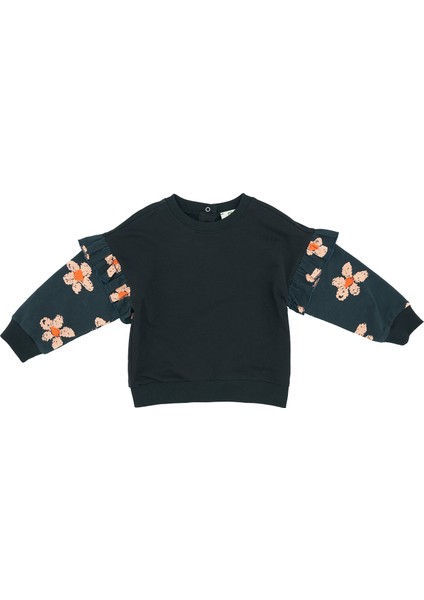 Kız Bebek Baskılı Sweatshirt