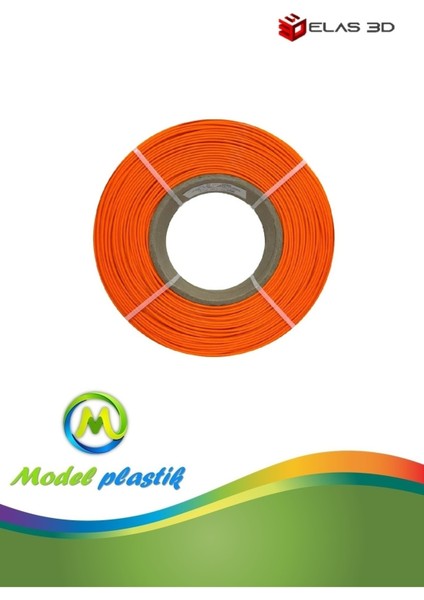 Elas 3D ELAS3D 1.75MM Turuncu Makarasız Pla Plus Filament 1 kg