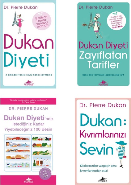 Dukan Diyeti 4 Kitap Set - Pierre Dukan