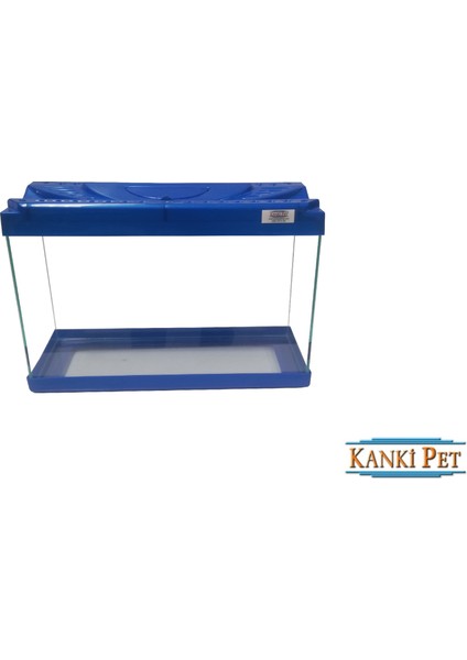 KP3518 Renkli Kapak Akvaryum Mavi 35 cm