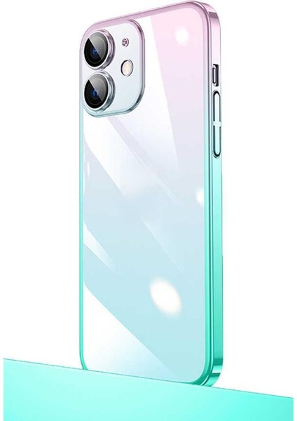 Apple iPhone 12 Kılıf Parlak Renk Geçişli Kamera Korumalı Senkron Kapak