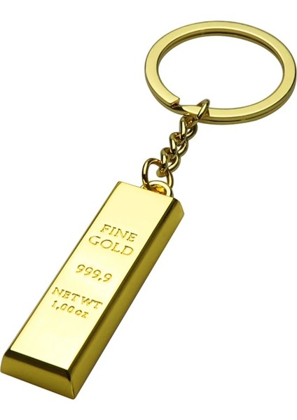 Külçe Altın Şeklinde Yüksek Kalite Metal Anahtarlık