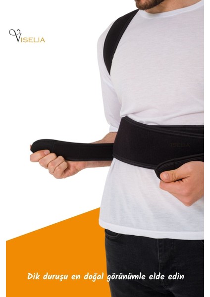 Medikal Korse Omuz Korsesi Dik Durmak Için Korse Çift Balenli Siyah Renk fırsatları