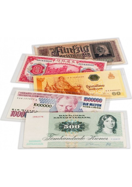 Şeffaf Kağıt Para Zarfı (25'li Paket)
