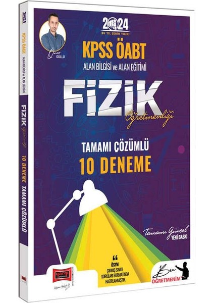 2024 KPSS ÖABT Fizik Öğretmenliği Tamamı Çözümlü 10 Deneme