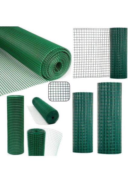 PVC PUNTALI 25*25 GÖZ 120 CM 25 METRE GÖZ ARALIKLI KAFES TELİ KÜMES TELİ TAVUK TELİ ÇİT TELİ