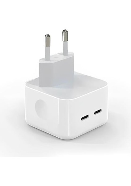 35W Çift usb-C Girişli Ios Android Uyumlu Hızlı Şarj Adaptör Başlık