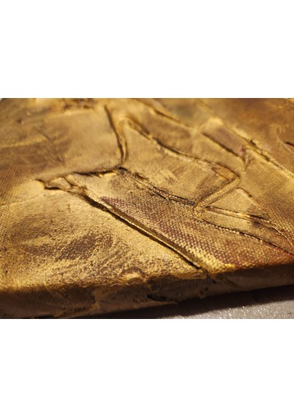 - Altın Renkli Eskitme Dekor Tablo modelleri