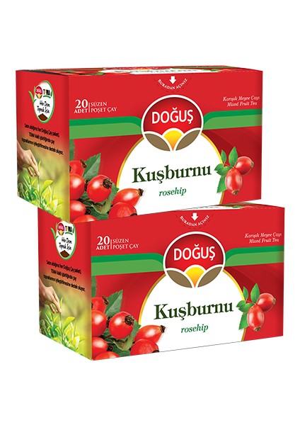 Kuşburnu Çayı 20 Süzen Poşet 30 gr x 2 Adet