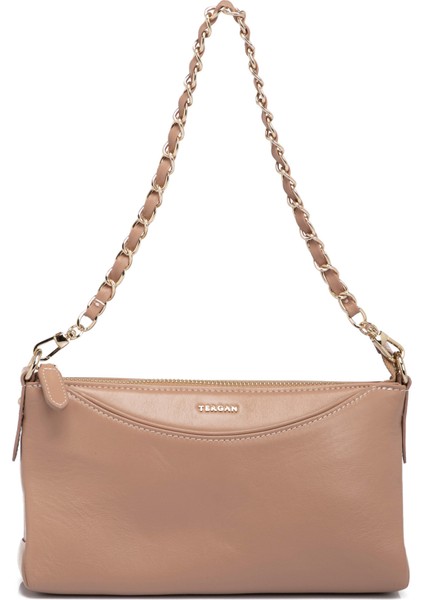 Pudra Hakiki Deri Kadın Çapraz Askılı Çanta - S23K1BC79149-J1B