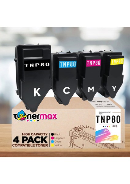 Konica Minolta Tnp-80 Muadil Toner Takım/ Bizhub C3320I
