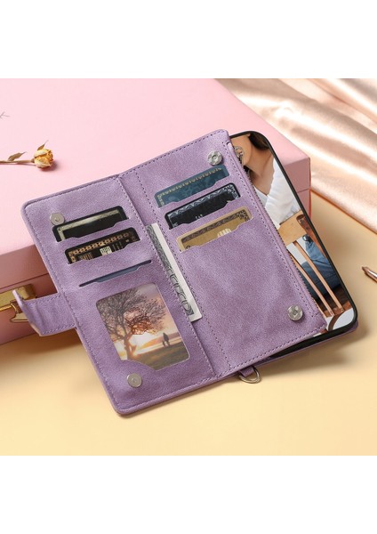 Samsung Galaxy A71 4g Için Kılıf Kart Tutuculu Cüzdan Kılıf Bilek Askılı Pu Deri Fermuarlı Çanta Kapağı (Yurt Dışından) indirimleri