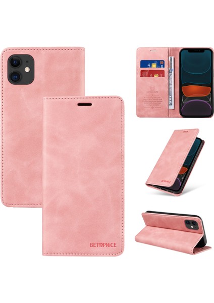 iPhone 12 Cüzdan Derisi ile Uyumlu-Rfıd Engellemeli Kart Sahipleri-Tpu Kapaklı Kapak (Yurt Dışından)