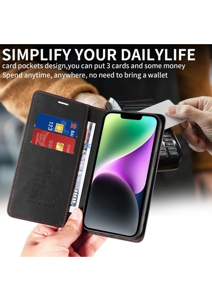 iPhone 11 Pro Cüzdan Derisi ile Uyumlu-Rfıd Engellemeli Kart Sahipleri-Tpu Kapaklı Kapak (Yurt Dışından)