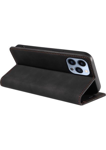 iPhone 13 Pro Cüzdan Derisi ile Uyumlu-Rfıd Engellemeli Kart Sahipleri-Tpu Kapaklı Kapak (Yurt Dışından)