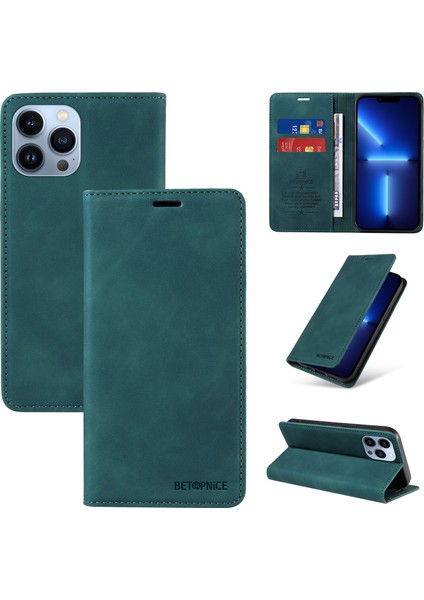 iPhone 12 Pro Cüzdan Derisi ile Uyumlu-Rfıd Engellemeli Kart Sahipleri-Tpu Kapaklı Kapak (Yurt Dışından)