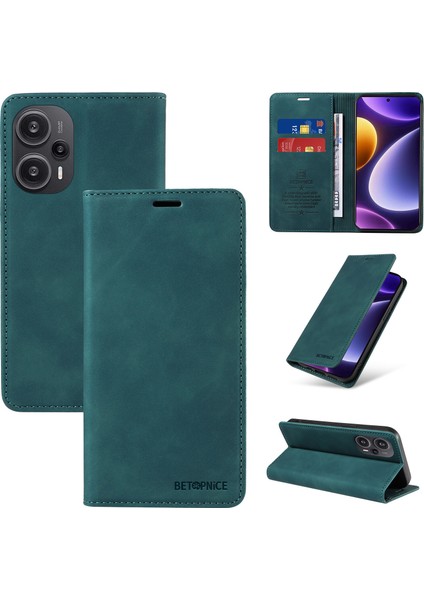 Xiaomi Poco F5 Cüzdan Derisi ile Uyumlu-Rfıd Engellemeli Kart Sahipleri-Tpu Kapaklı Kapak (Yurt Dışından)