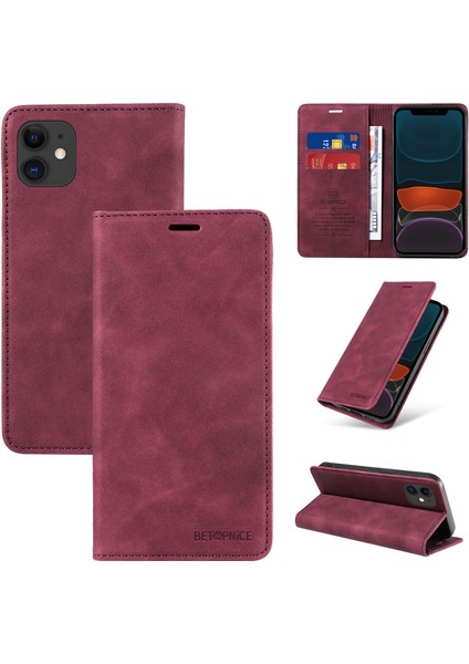 iPhone 12 Cüzdan Derisi ile Uyumlu-Rfıd Engellemeli Kart Sahipleri-Tpu Kapaklı Kapak (Yurt Dışından)