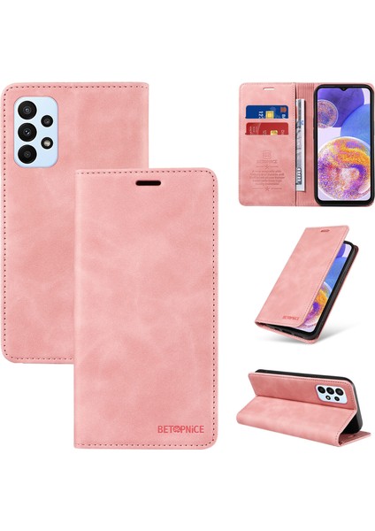 Samsung Galaxy A23 4g/5g Cüzdan Derisi ile Uyumlu-Rfıd Engellemeli Kart Sahipleri-Tpu Kapaklı Kapak (Yurt Dışından)