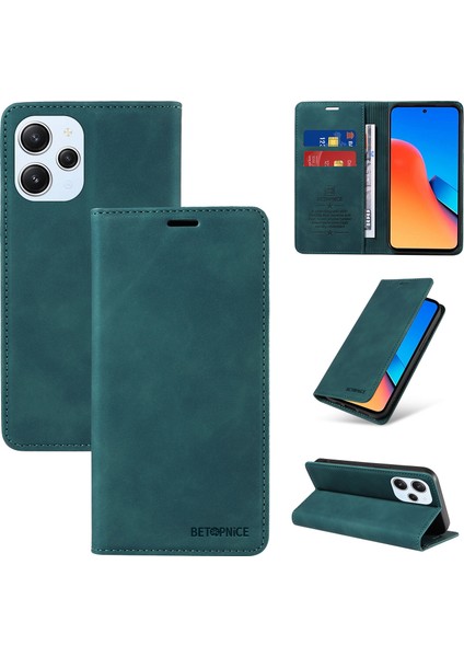 Xiaomi Redmi 12 4g Cüzdan Derisi ile Uyumlu-Rfıd Engellemeli Kart Sahipleri-Tpu Kapaklı Kapak (Yurt Dışından)