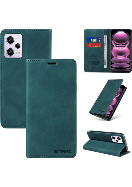 Xiaomi Redmi Note 12 Pro+ Cüzdan Derisi ile Uyumlu-Rfıd Engellemeli Kart Sahipleri-Tpu Kapaklı Kapak (Yurt Dışından)