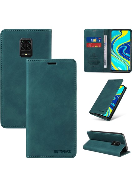 Xiaomi Redmi Note 9 Pro/9s Cüzdan Derisi ile Uyumlu-Rfıd Engellemeli Kart Sahipleri-Tpu Kapaklı Kapak (Yurt Dışından)
