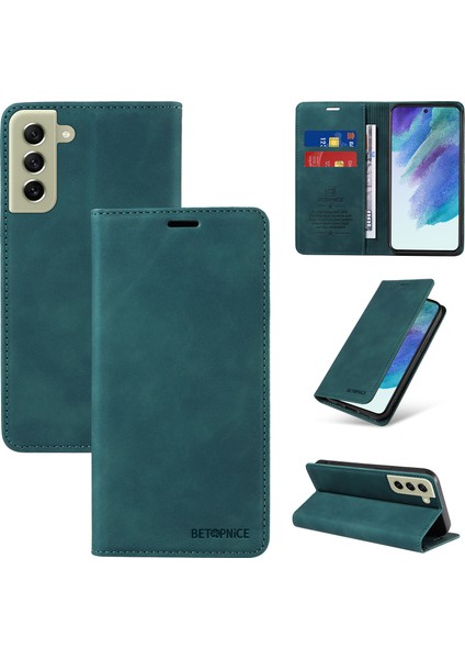 Samsung Galaxy S21 Plus Cüzdan Derisi ile Uyumlu-Rfıd Engellemeli Kart Sahipleri-Tpu Kapaklı Kapak (Yurt Dışından)