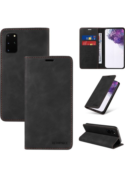 Samsung Galaxy S20 Plus Cüzdan Derisi ile Uyumlu-Rfıd Engellemeli Kart Sahipleri-Tpu Kapaklı Kapak (Yurt Dışından)