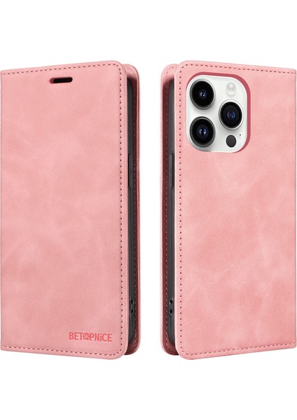 iPhone 14 Pro Max Cüzdan Derisi ile Uyumlu-Rfıd Engellemeli Kart Sahipleri-Tpu Kapaklı Kapak (Yurt Dışından)