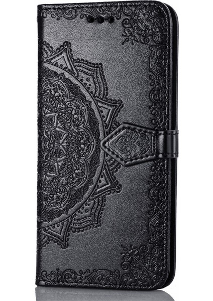 Samsung Galaxy S10 Plus ile Uyumlu El Standı Fonksiyonlu Cüzdan Kabartmalı Pu Deri Kart Tutucu (Yurt Dışından) modelleri