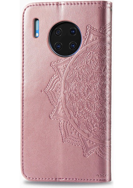 Huawei Mate 30 Pro ile Uyumlu El Standı Fonksiyonlu Cüzdan Kabartmalı Pu Deri Kart Tutucu (Yurt Dışından) fırsatları