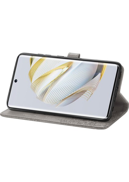 Huawei Nova 10 ile Uyumlu El Standı Fonksiyonlu Cüzdan Kabartmalı Pu Deri Kart Tutucu (Yurt Dışından) indirimleri