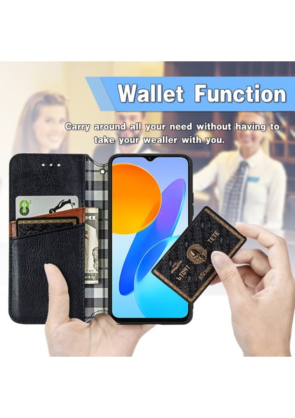 Honor X8 5g Cüzdan Kılıfı ile Uyumlu, Kart Tutuculu, Pu Deri Flip Kickstand Kapak (Yurt Dışından) fırsatları