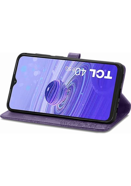 Tcl 40R ile Uyumlu El Standı Fonksiyonlu Cüzdan Kabartmalı Pu Deri Kart Tutucu (Yurt Dışından) indirimleri