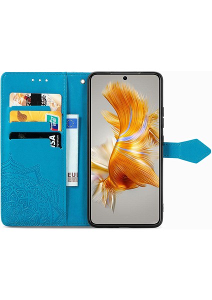 Huawei Mate 50 ile Uyumlu El Standı Fonksiyonlu Cüzdan Kabartmalı Pu Deri Kart Tutucu (Yurt Dışından) fırsatları