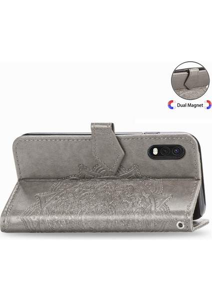 Samsung Galaxy x Cover Pro ile Uyumlu El Standı Fonksiyonlu Cüzdan Kabartmalı Pu Deri Kart Tutucu (Yurt Dışından) indirimleri