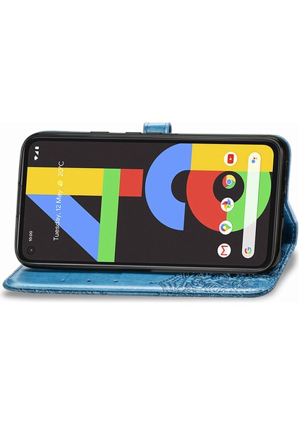 Google Pixel 4A ile Uyumlu El Standı Fonksiyonlu Cüzdan Kabartmalı Pu Deri Kart Tutucu (Yurt Dışından) indirimleri
