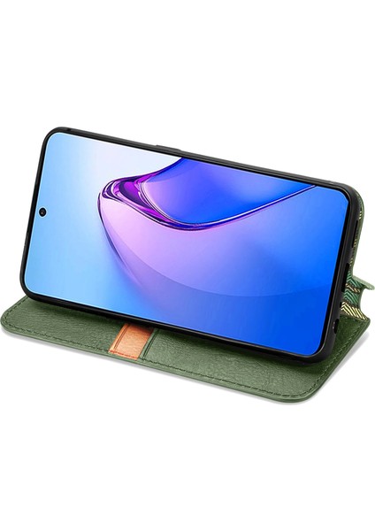 Oppo Reno 8 Pro Cüzdan Kılıfı ile Uyumlu, Kart Tutuculu, Pu Deri Flip Kickstand Kapak (Yurt Dışından)