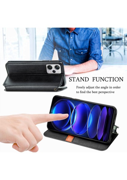Xiaomi Redmi Note 12 Pro+ Cüzdan Kılıfı ile Uyumlu, Kart Tutuculu, Pu Deri Flip Kickstand Kapak (Yurt Dışından) modelleri