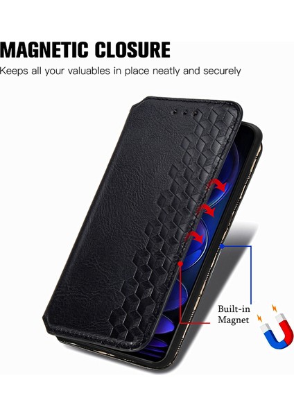 Xiaomi Redmi Note 12 Pro+ Cüzdan Kılıfı ile Uyumlu, Kart Tutuculu, Pu Deri Flip Kickstand Kapak (Yurt Dışından) indirimleri