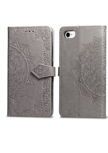 iPhone 7/8/se ile Uyumlu El Standı Fonksiyonlu Cüzdan Kabartmalı Pu Deri Kart Tutucu (Yurt Dışından) fırsatları