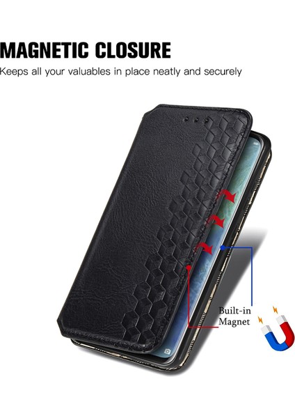 Huawei Mate 20 Pro Cüzdan Kılıfı ile Uyumlu, Kart Tutuculu, Pu Deri Flip Kickstand Kapak (Yurt Dışından)