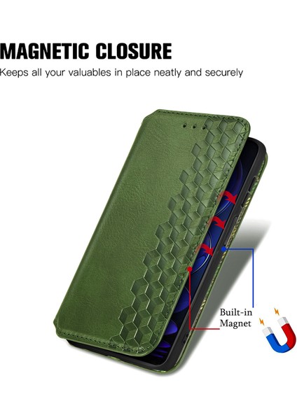 Xiaomi Redmi Note 12 Cüzdan Kılıfı ile Uyumlu, Kart Tutuculu, Pu Deri Flip Kickstand Kapak (Yurt Dışından)