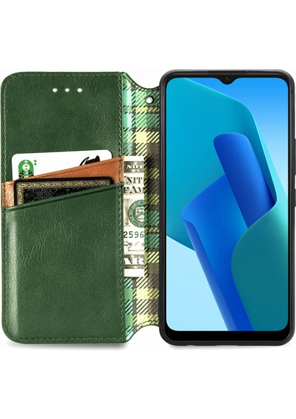 Oppo A16K Cüzdan Kılıfı ile Uyumlu, Kart Tutuculu, Pu Deri Flip Kickstand Kapak (Yurt Dışından) modelleri