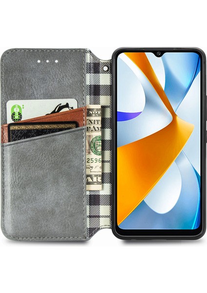 Xiaomi Poco C40 Cüzdan Kılıfı ile Uyumlu, Kart Tutuculu, Pu Deri Flip Kickstand Kapak (Yurt Dışından)