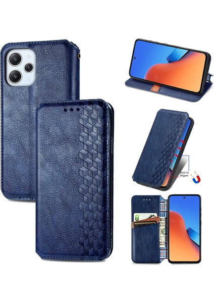 Xiaomi Redmi 12 Cüzdan Kılıfı ile Uyumlu, Kart Tutuculu, Pu Deri Flip Kickstand Kapak (Yurt Dışından)