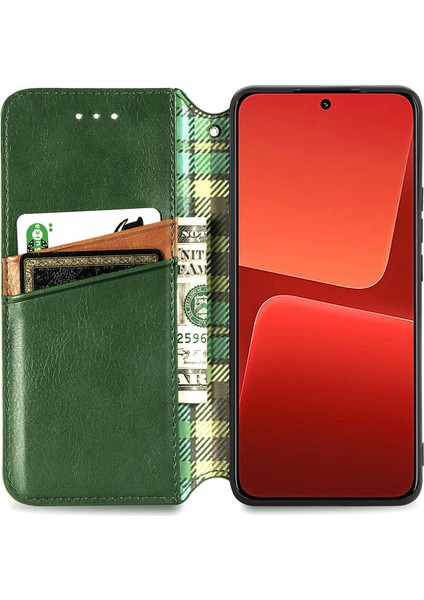 Xiaomi 13 Cüzdan Kılıfı ile Uyumlu, Kart Tutuculu, Pu Deri Flip Kickstand Kapak (Yurt Dışından) modelleri
